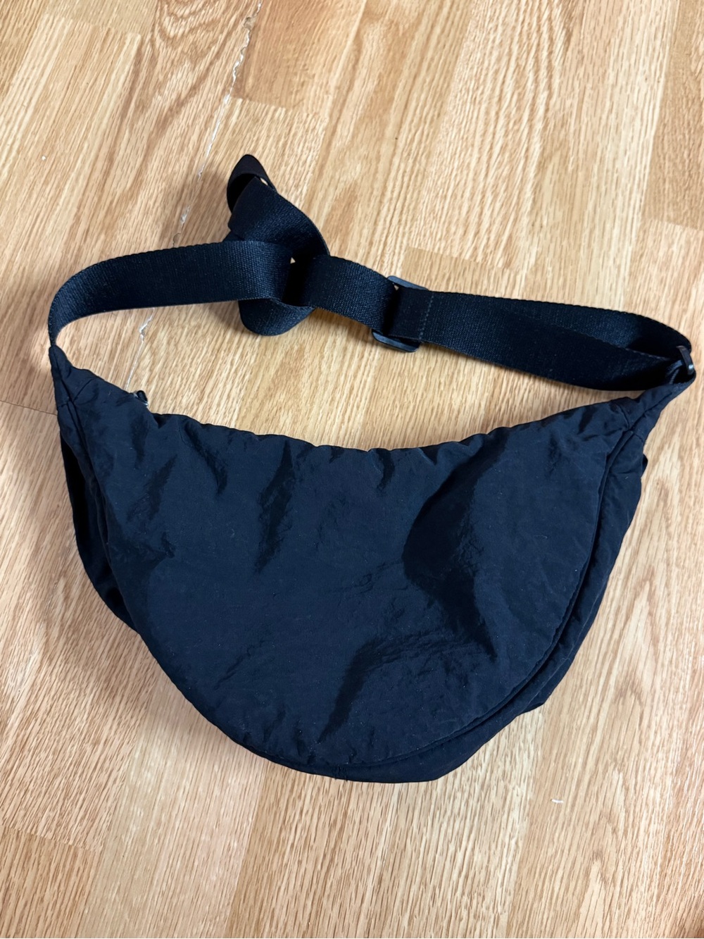 Uniqlo Black Nylon Crescent Belt Bag